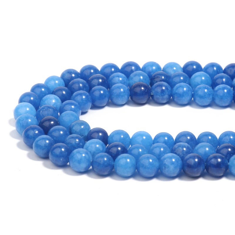 Xilitata 45pcs 8mm Natural Stone Beads Kyanite Beads Crystal Gemstone for Jewelry Making  DIY Bracelet Necklace - Image 4